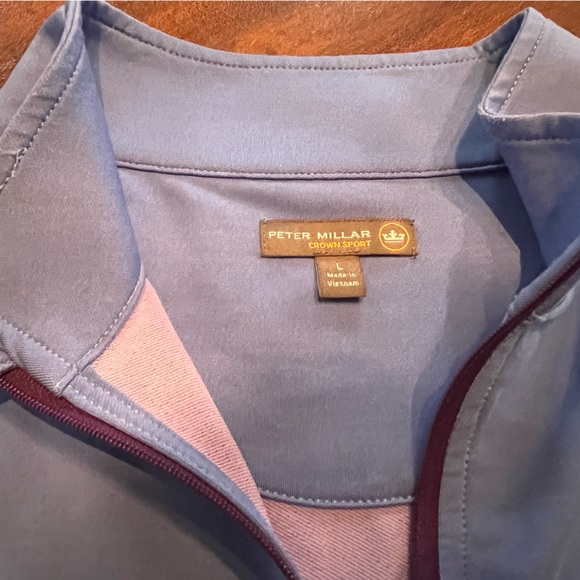 Peter Millar Crown Crafted Blue Performance Men’s Golf Vest Sz Large - Picture 11 of 12
